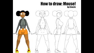 How to Draw: MOUSE! (quick 4 minute time lapse)