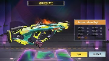 lucky draw with unlucky spins | Razorback - boreal aegis | legendary smg | colours everywhere