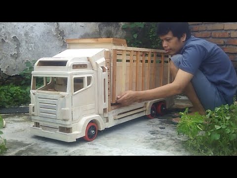 Truk Pasir Kayu Murah..! Miniatur Truk Mainan Anak. 