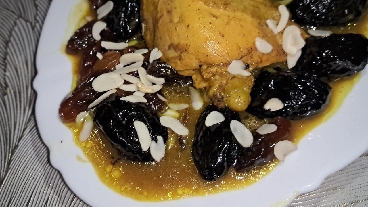 وصفة البرقوق بالدجاج مابين مالح وحلو مريقة عاقدة وبنين 