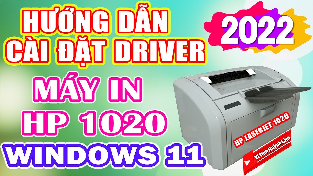 Hướng dẫn cài đặt driver máy in hp laserjet 1020 cho... - youtube