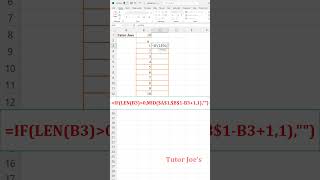 Reversing Text Split in Excel | Tutor Joes