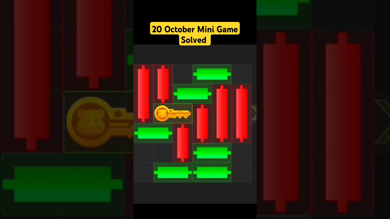 20 October Mini Game 🎮| Hamster Kombat Mini Game Today | Puzzle Game 