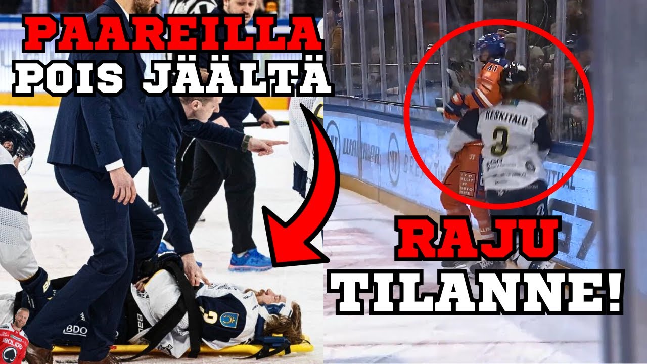 Miro Keskitalon vakava loukkaantuminen - Liigan pudotuspelien huippuhetket