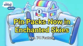 V74 Feature - Enchanted Skies with Pin Packs Review - Disney Emoji Blitz 