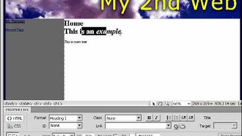 Step 8: Adding Text to a Webpage in Dreamweaver CS4