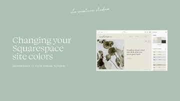 How to change colors in Squarespace 7.1 | website template customizations