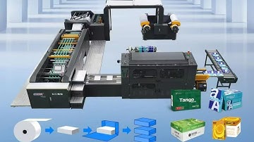 CHM A4 Copy Paper Roll Sheeter Machine Production Line for Office School