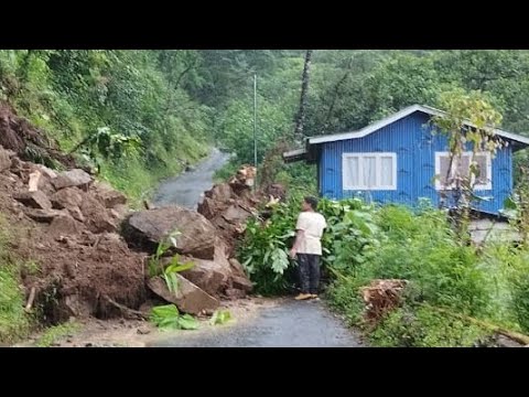 Rimbick To Darjeeling Road Totally Closed❌ Tallo Ani Mathilo Bato Duwai landslide Le Band Cha|| Rimbick To Darjeeling Road Totally Closed❌ Tallo Ani Mathilo Bato Duwai landslide Le Band Cha||