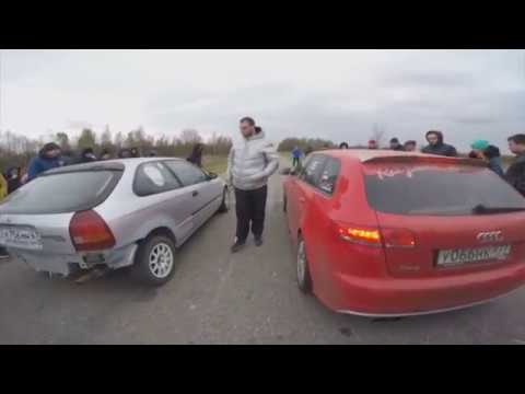 Закрытие любительских гонок, DragRacing гонки на машинах 402 метра,2016 Смоленск