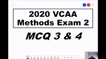 2020 VCAA Maths Methods Exam 2 - Question 3 & Question 4 (MCQs)