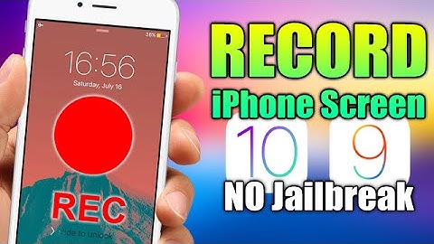 RECORD The Screen Of Your iPhone On iOS 9.3.2 & iOS 10 - NO JAILBREAK