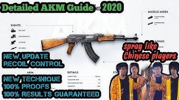 How to use AKM properly (2020) | PUBG mobile | Detailed AKM guide