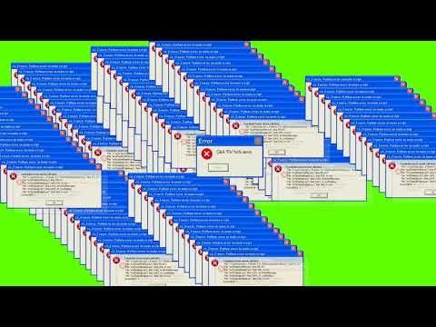 Windows XP Error  - VIRUS ERROR - GREEN SCREEN