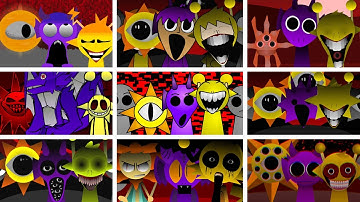 Incredibox - Sprunki but MIX MR SUN AND DURPLE AND SIMON in ALL Different Mods