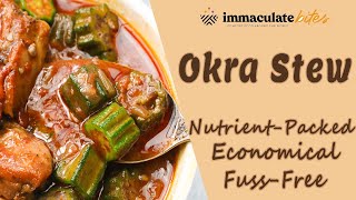 خورش بامیه فوق العاده آسان و مقرون به صرفه من لقمه بی عیب و نقص