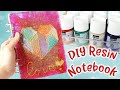 Faceted Heart Notebook Cover for Valentine DIY Resin Tutorial