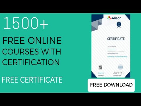 Alison- 100% Free Online Courses By Alison 2020|1500 + Free Online courses with Certification|Alison