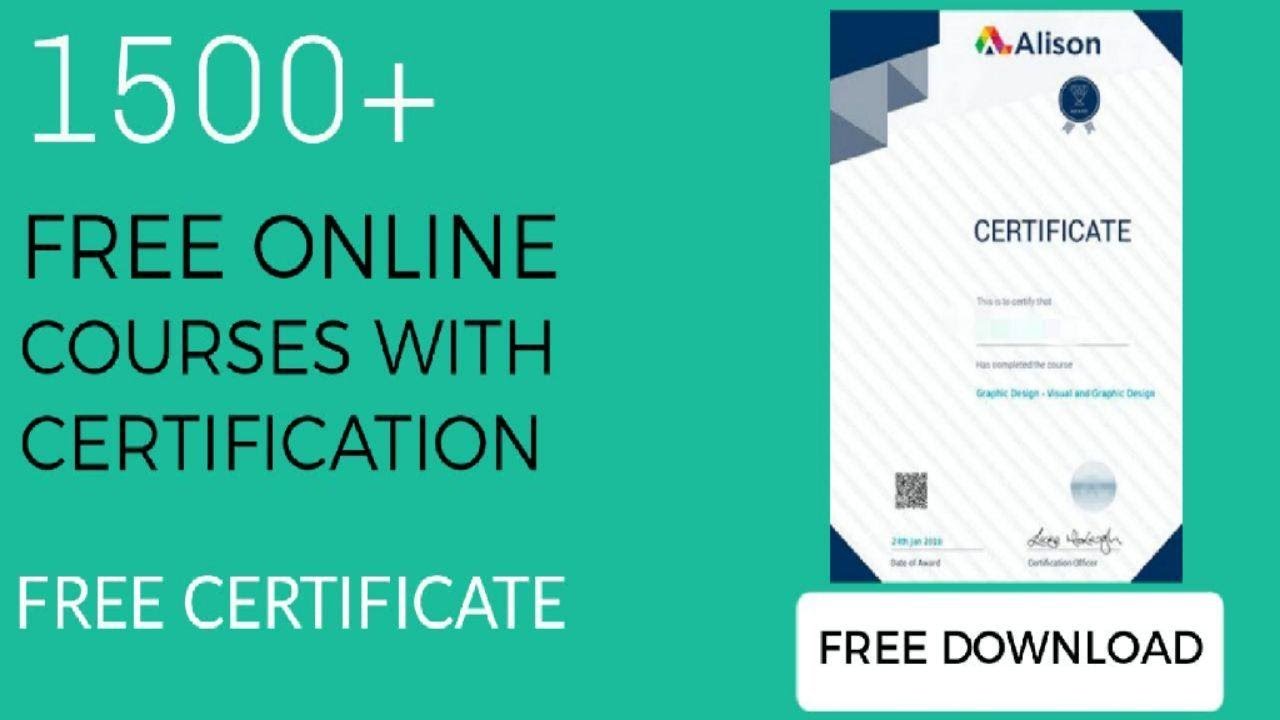 Alison Free Online Courses with Free Digital Certificates