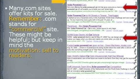 Evaluating Web Sites Tutorial