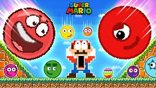 Super Mario Bros: Balls Calamity in New Super Marble Race Team | Game Animation