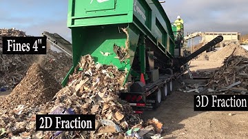 Komptech Ballistor Ballistic Separator Processing C&D Waste