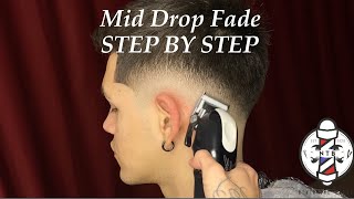 Mid Drop Fade | ONLY 2 GUARDS | Barber Tutorial 💈🔑