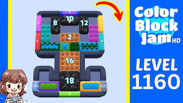 Color Block Jam Level 1160 Solution Walkthrough