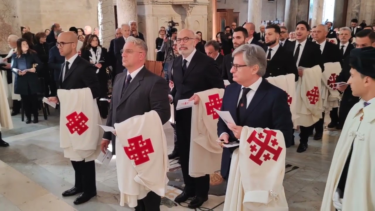 Bari: Cerimonie solenni - Ordine Equestre del Santo Sepolcro di Gerusalemme.