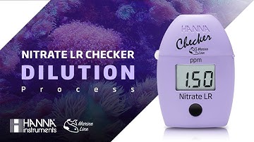 HI781 Marine Nitrate Low Range Checker Dilution Process