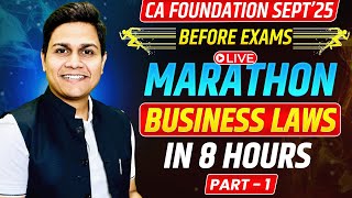 🔥Exam Oriented Marathon | Part 1 | CA Foundation Sept 2025 | CA Nikesh Agrawal📌