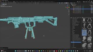 Kitbashing a Gun in Blender II