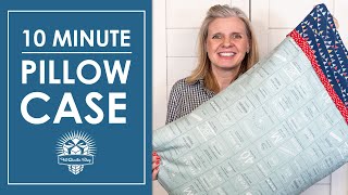 Make a Basic Pillowcase in 10 minutes 😴 Standard & King Sizes with French Seams 🛏️ Easy DIY for Home
