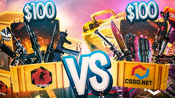 I OPENED 200,00 IN CSGO CASES *got lucky* - VALVE vs CSGONet - CSGO OPEN CASE