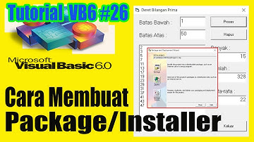 Cara Membuat File Setup | File Installer Aplikasi VB6 | Package And Deployment Wizard