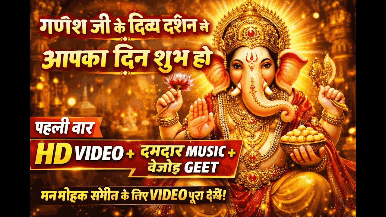 गणेश जी के दिव्य दर्शन से आपका दिन शुभ हो | श्री गणेश वैदिक मंत्र #youtube  #youtubevideo #bhajan