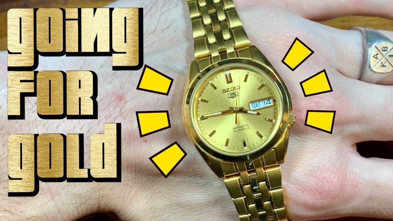 Gold Seiko SNK366 Unboxing and First Impressions - YouTube