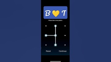 Pattern of BT Love 💛💛💛...#lockscreen #pattern #love #lock #couples