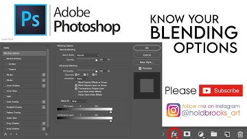 PHOTOSHOP TUTORIAL _ Know your Blending Options