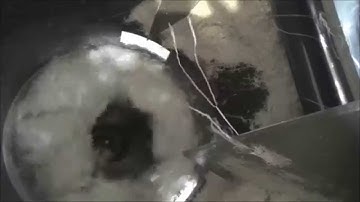 Two stage plastic bag recycling machine