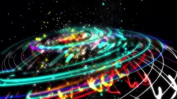 4K Colorful Particle String - Moving Background #AAVFX