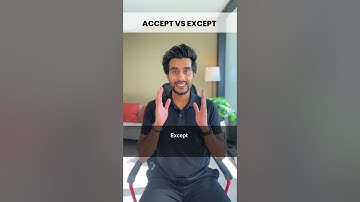 Accept Vs Except — What’s the difference? 🌟