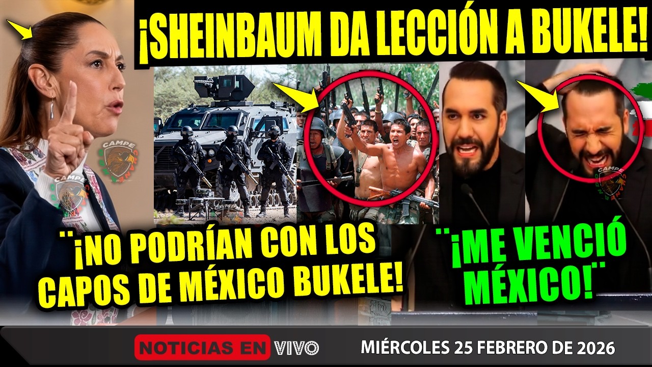 CLAUDIA ¡LE CIERRA LA BOCA A BUKELE! SE METIÓ CON MÉXICO ¡Y ESO NO SE PERDONA! ¡VIVA MÉXICO!