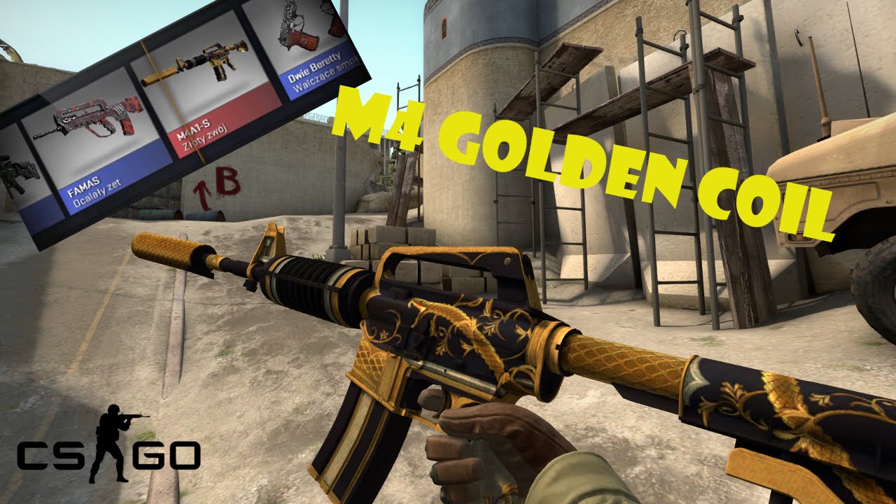 CS:GO - M4A1-S Golden Coil (Well-Worn) - YouTube.