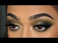 Olive green smokey eye makeup tutorial  chelseasmakeup