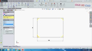 Solidworks tutorial| solidworks tutorial sketch Fillet| solidworks tutorial sketch Chamfer