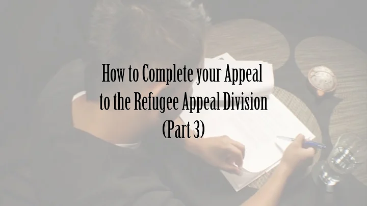 How to Complete your Appeal to the Refugee Appeal Division - DayDayNews