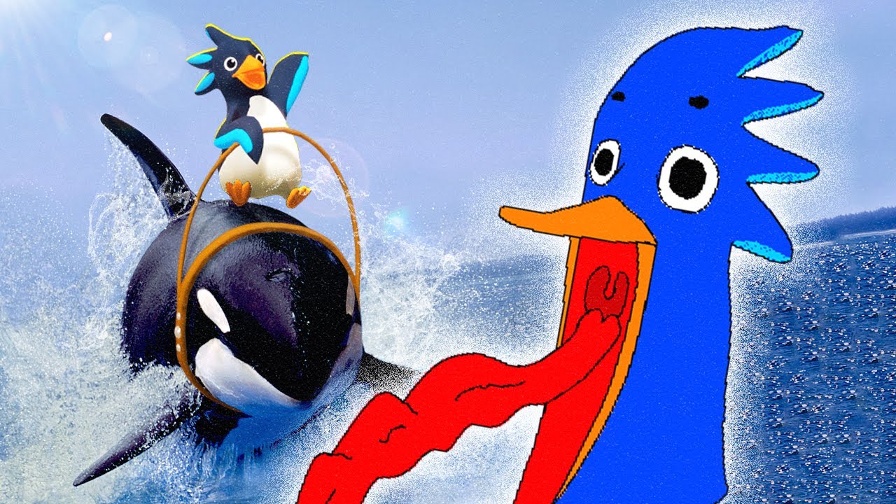 シャチに追われるレースゲーム - Faaast Penguin