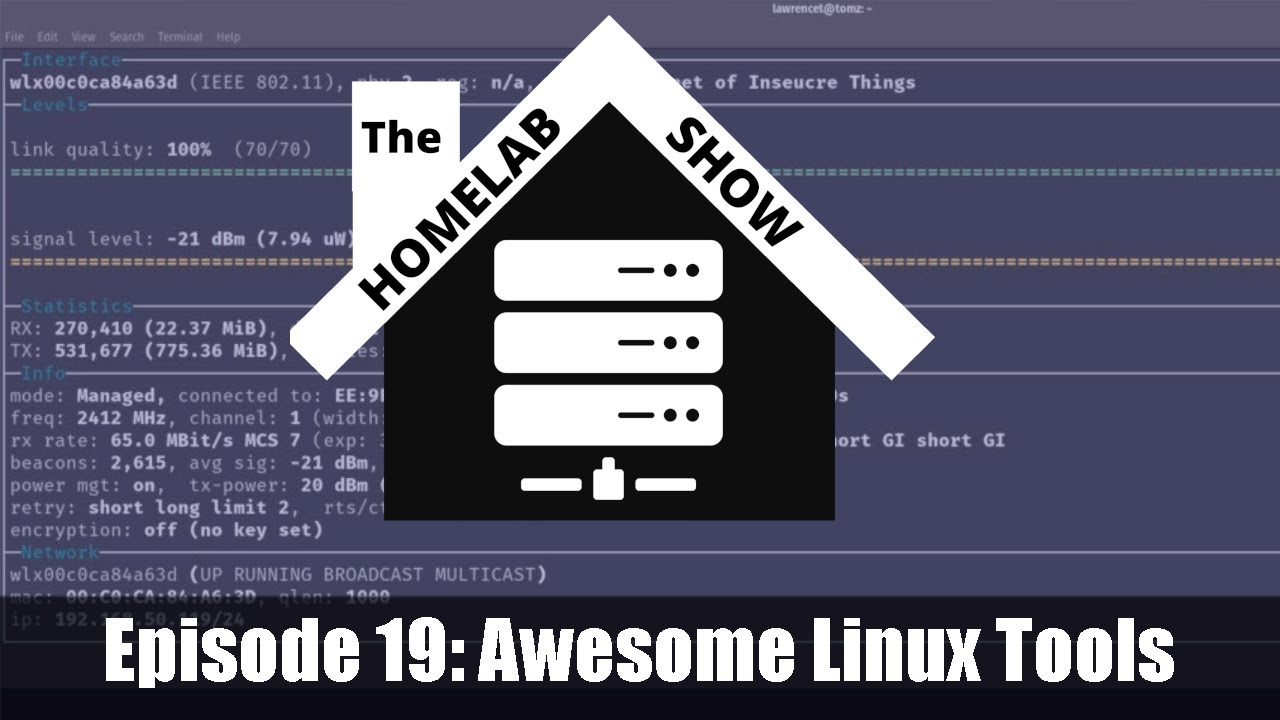 The Homelab Show Episode 19:Awesome Linux Command Line Tools - YouTube