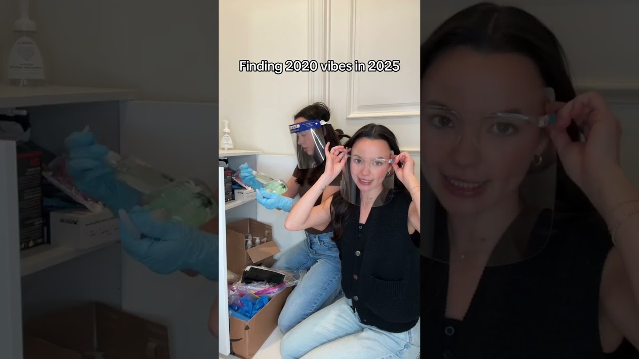 Cleaning out mom’s cabinets when… 😷